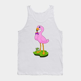 Flamingo Waffle ice cream Tank Top